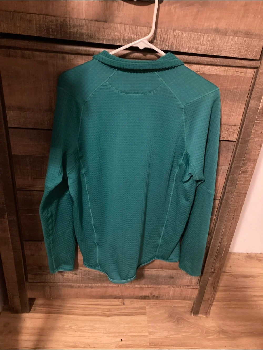 Men's Teal Thermal Knit  - Casual Long Sleeve
